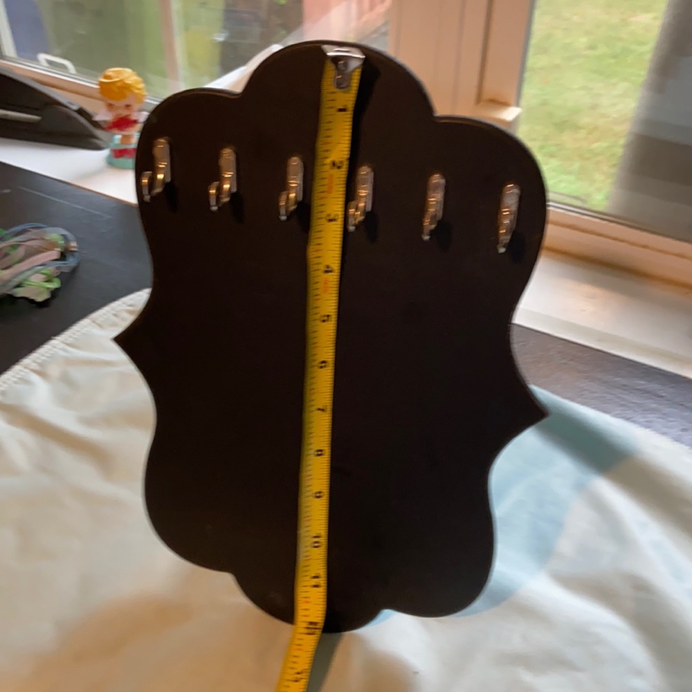 Chalkboard display easel.